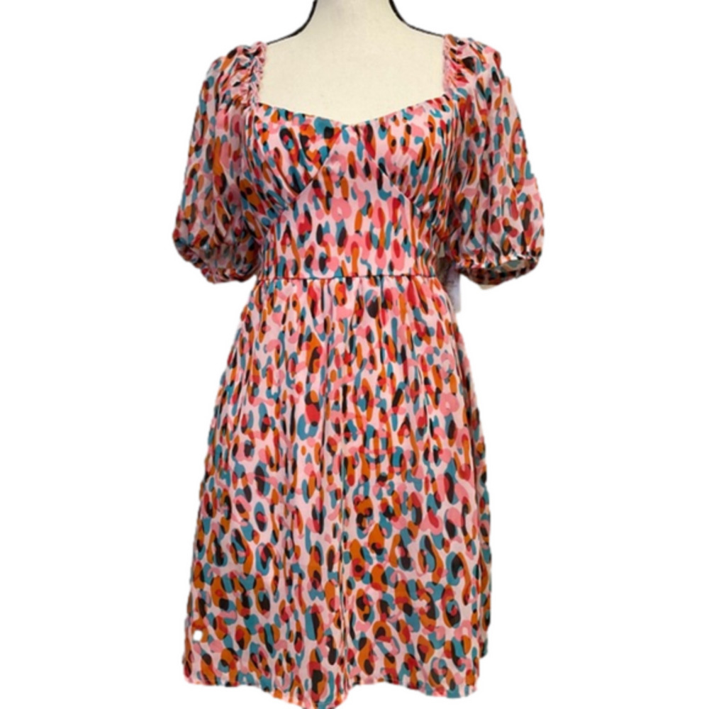 NWT Jessica Simpson Puff Sleeve Mini Dress